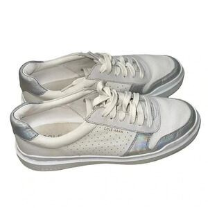 Cole Haan Grand White Lace up Sneakers Size 7.5